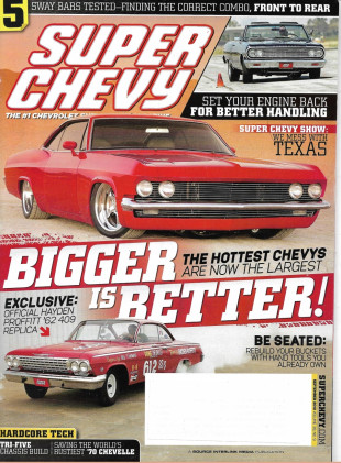 SUPER CHEVY 2010 SEPT - '70 CHEVELLE, PROFFITT '62 409 REPLICA, SWAY BARS
